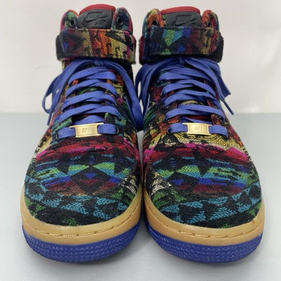 Nike Pendleton Wool Air Force 1 One NikeID Sneakers Aztec Colorful Mens 6.5 - Picture 4 of 16